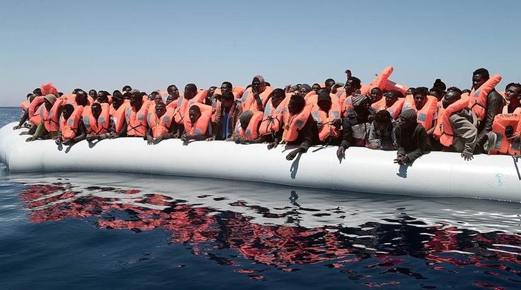 Rescuers pull 2,300 migrants, two dead from Mediterranean