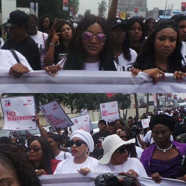 #1in3Africa: Tonto Dikeh, Mercy Aigbe, speak against Domestic Violence | WATCH
