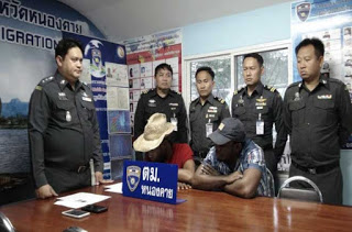 Photo: Two Nigerian men arrested with fake South African passports in Thailand