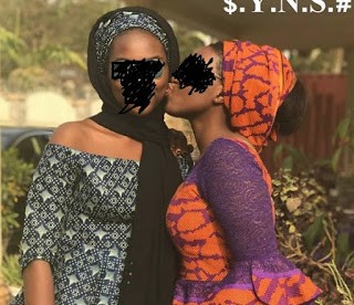 Photo of young girl giving another girl a peck on the cheek is “pure homosexuality” says Nigerian Muslim man