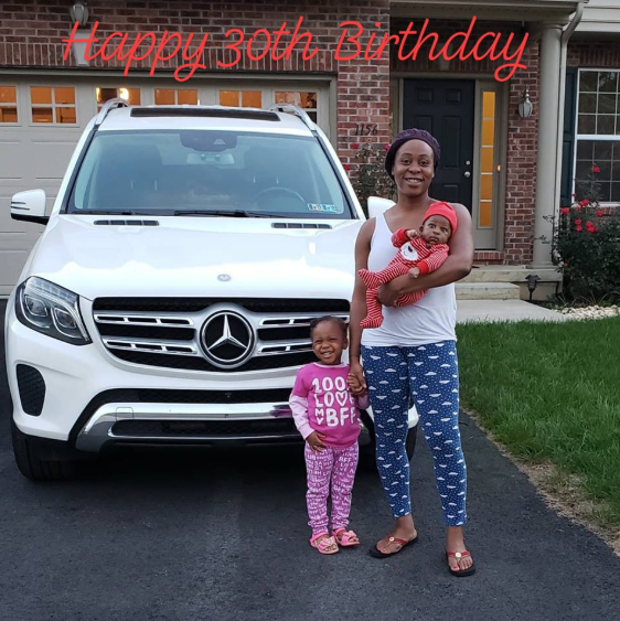 Nigerian ex-NFL player, Ony Momah buys his wife a Benz for her 30th birthday