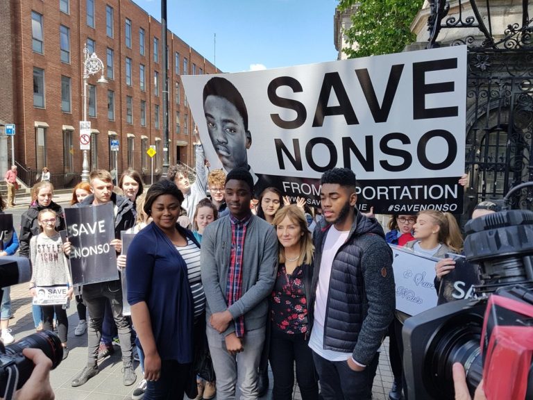 See the unthinkable effort classmates put together to stop a Nigerian boy, his brother and mother from Ireland’s deportation (Photos/Video)