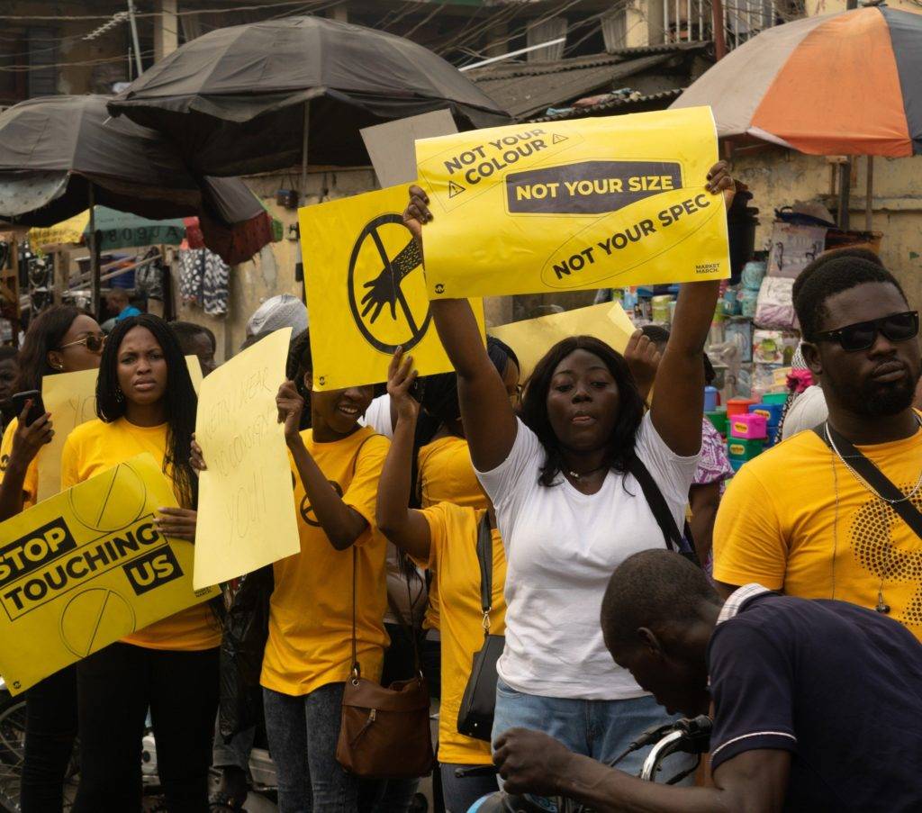 social media users react to the yaba market march