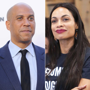 Cory Booker and Rosario Dawson Seen ‘Holding Hands’ at NYC Theater