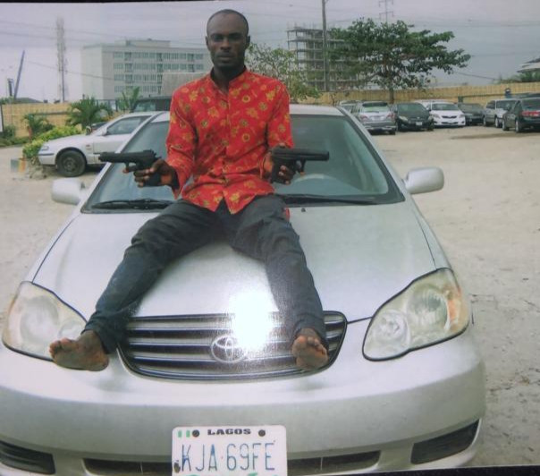 Photo: Man attempting to steal Uber car apprehended in Lagos