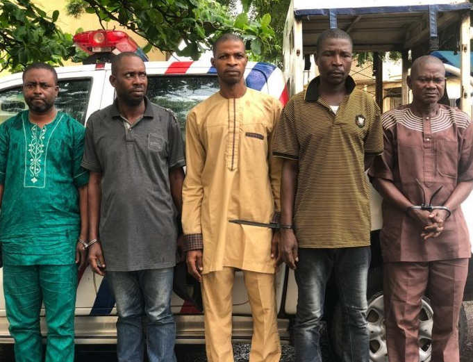 Lagos Police release photos and names of five real estate scammers operating in the state
