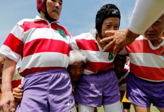 The Tokyo rugby club keeping elderly players healthy