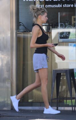 charlotte mckinney leaves a health food store in los angeles 6