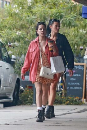 halsey shopping with a friend in studio city 11