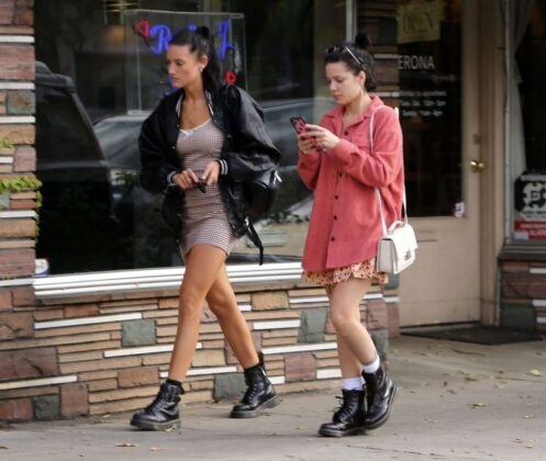 halsey shopping with a friend in studio city 14