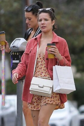 halsey shopping with a friend in studio city 16