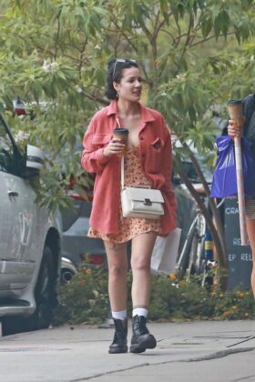 halsey shopping with a friend in studio city 7