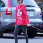 miranda cosgrove out with her dog penelope in la 11