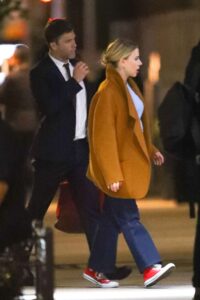 scarlett johansson and colin jost out and about in new york 3