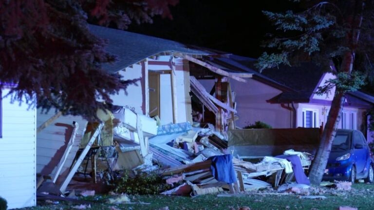 Woman dead, man airlifted to Winnipeg after house explosion in Brandon, Man.