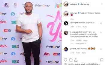 actor blossom chukwujekwu receives a birthday message from his estranged wife nigerians reacts