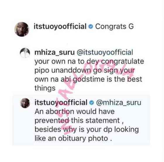 bbnaija tuoyo replies lady who trolled him for always congratulating ex housemates bagging endorsements