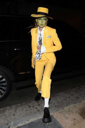 Gigi Hadid – Arriving at Kendall’s Halloween Party in LA