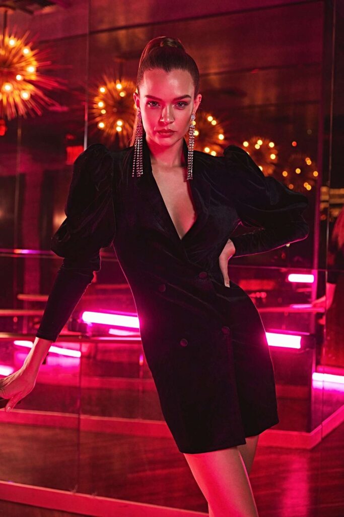 josephine skriver all that glitters holiday boohoo campaign 2019 2