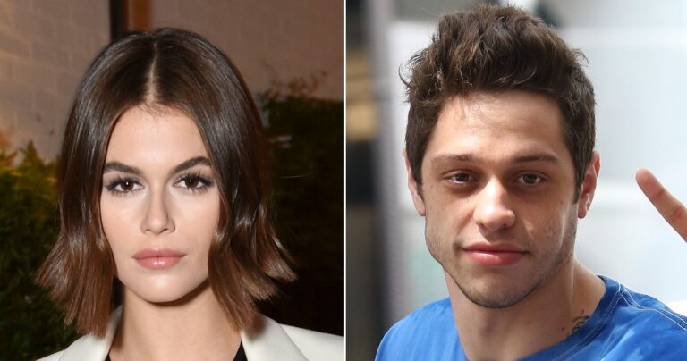 Kaia Gerber Buys Pete Davidson a Confetti Cake for His 26th Birthday