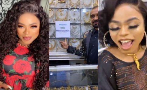 Nigeria’s Bobrisky Spends N6 Million In Dubai, Gets Special Recognition For Being A First Class Customer A Jewelry Store