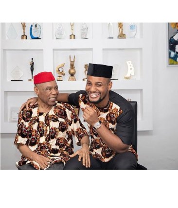 Nollywood Star, Alex Ekubo Shares Cute Photos Of His Mom and dad