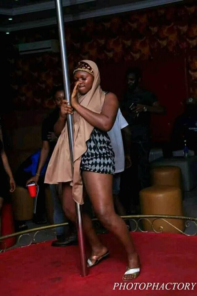 ‘Allah Please Forgive Our Sins’ — Nigerians Reacts To Viral Photos Of Stripper Dressed In Hijab