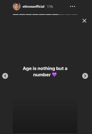 age is just a number actress etinosa says as she introduces her boyfriend who is 10 years younger