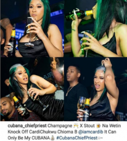cubana chief priest finally reveals the mixture in the nigerian beer cardi b had that knocked her off 1