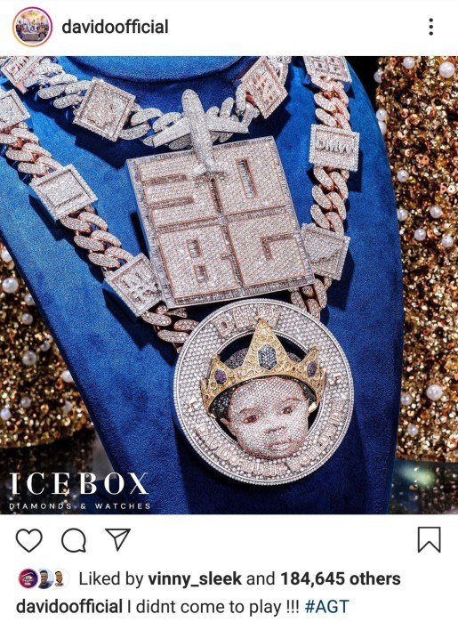 i didnt come to play davido says as he flaunts his new n150m diamond encrusted necklace 1