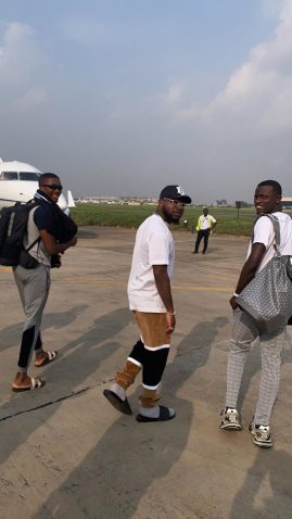 obo way davido repaints his private jet as he returns to lagos photos 3