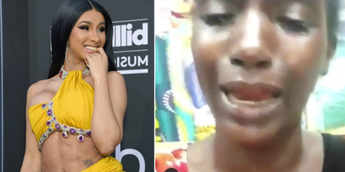 rapper cardi b reacts after a fan said her parents wont allow her come to her show watch video