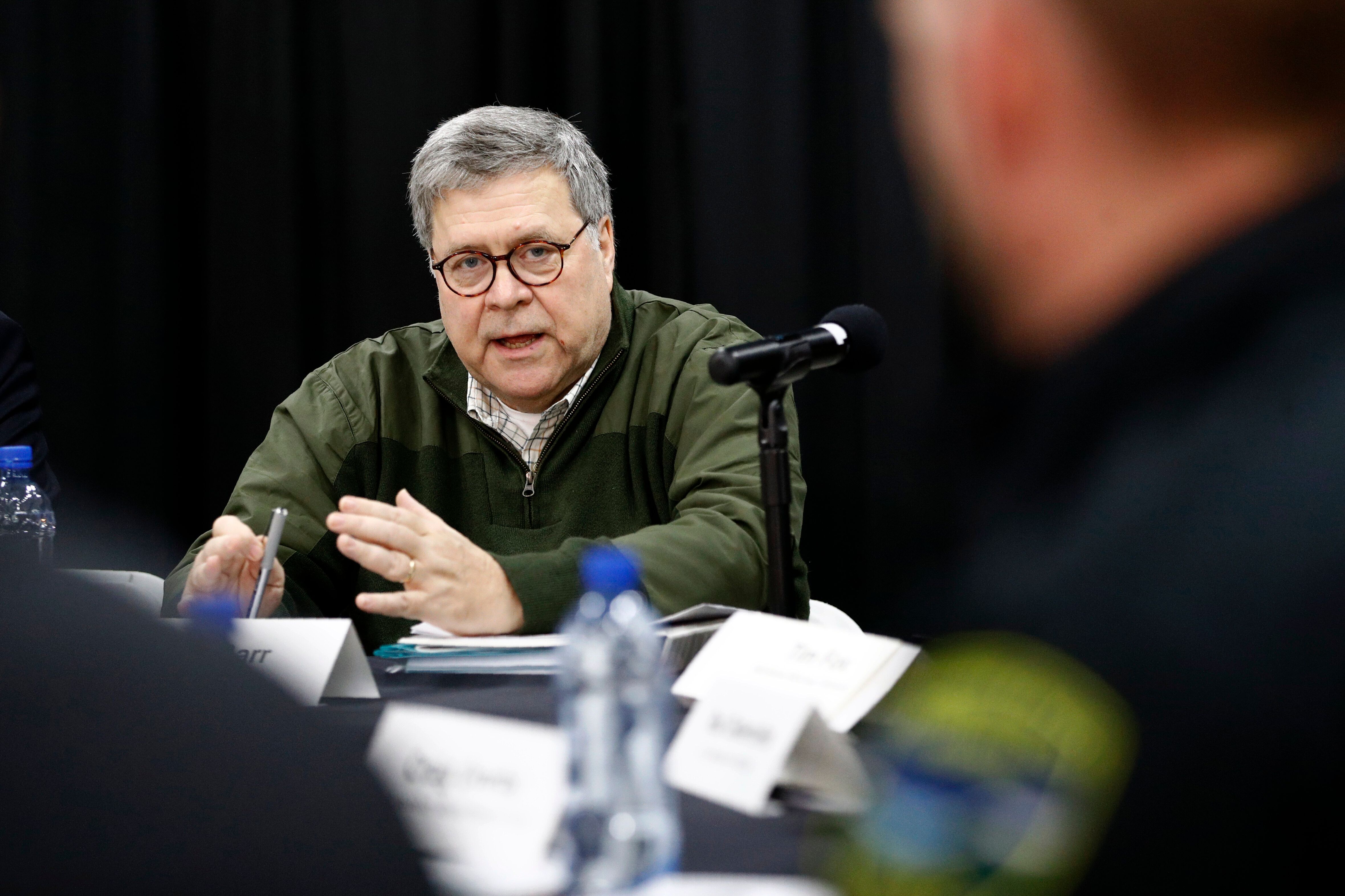 william barr says those who dont show more respect to cops may not get police protection 1