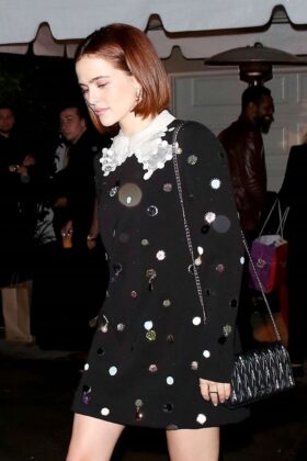 zoey deutch seen leaving a party in brentwood 2