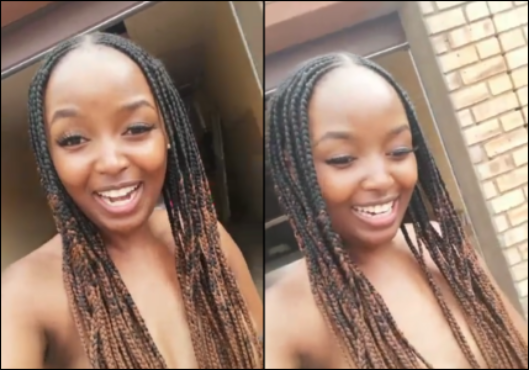 A lady that seems to be a South African has shared video of herself on social media sites giving reasons she does not need to be using cl0ths every time. Just enjoy the video listed below