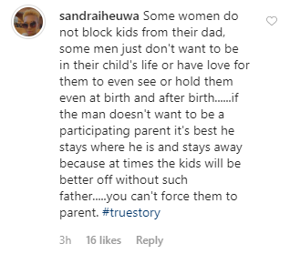 Some men just don't want to be in their child's life or have love for them - Ubi Franklin's baby mama, Sandra reacts to Toyin Lawani's post on 'blocking men' lindaikejisblog 2