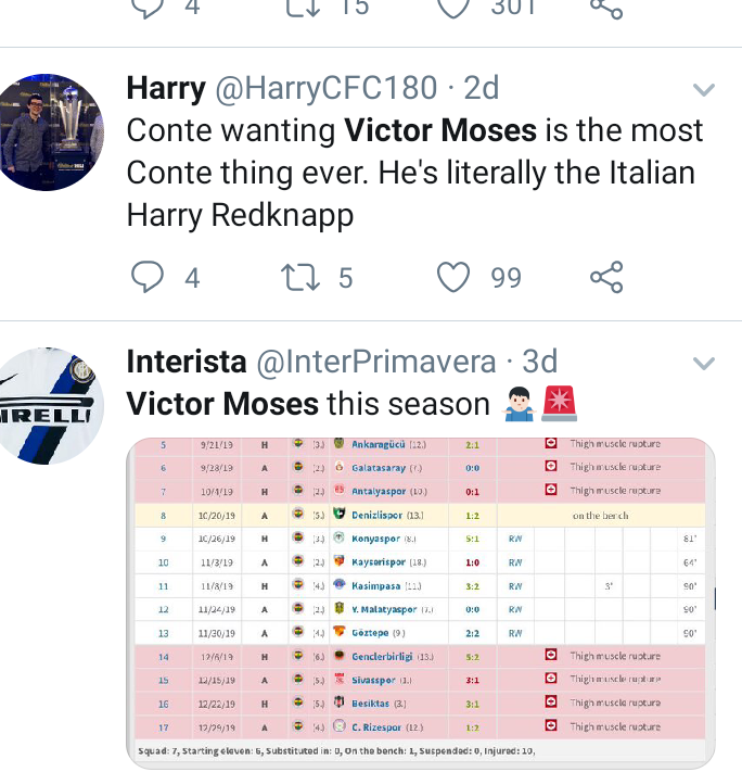 the internet reacts after inter milan agree terms with victor moses over loan move 5