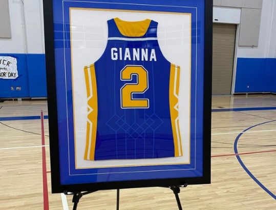 Heartbreaking moment Gianna Bryants jersey is retired