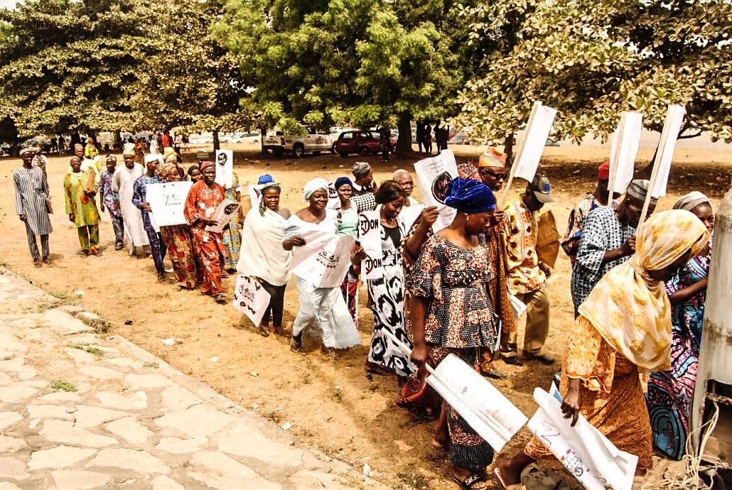 activist aduke ajibola writes open letter to the governor of ogun state dr dapo abiodun mfr after gathering elderly victims of house demolition outside the governors office 3
