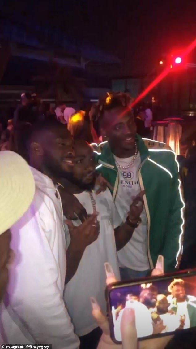 chelsea stars tammy abraham and fikayo tomori pictured hanging out with davido in dubai photos 1