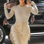 kim kardashian shopping with the kuwtk crew at nordstrom in woodland hills
