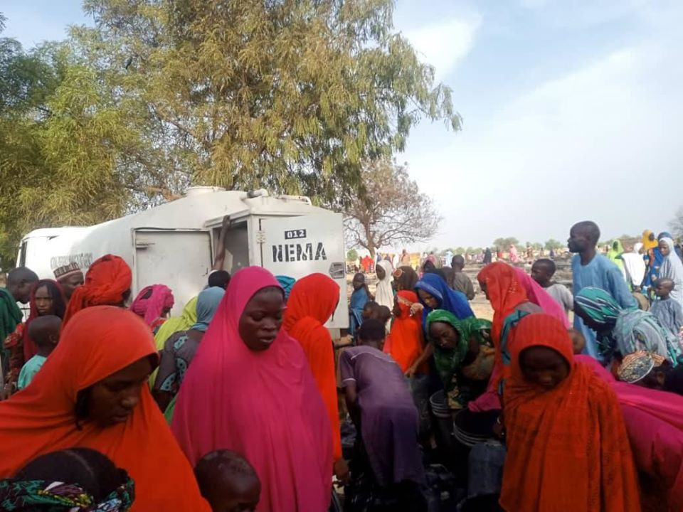 1 killed as fire razes IDP camp in Borno (photos)