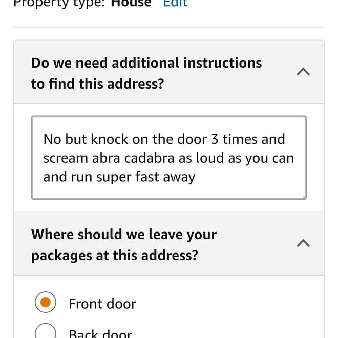 breaking news an amazon driver had odd instructions when she dropped off a package off the moment went viral