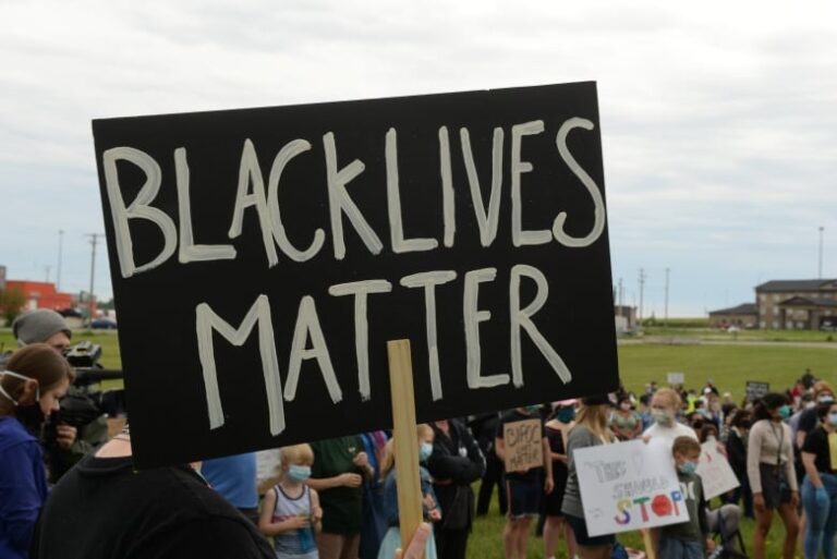 Small Alberta town’s Black Lives Matter demonstration draws hundreds despite racist backlash