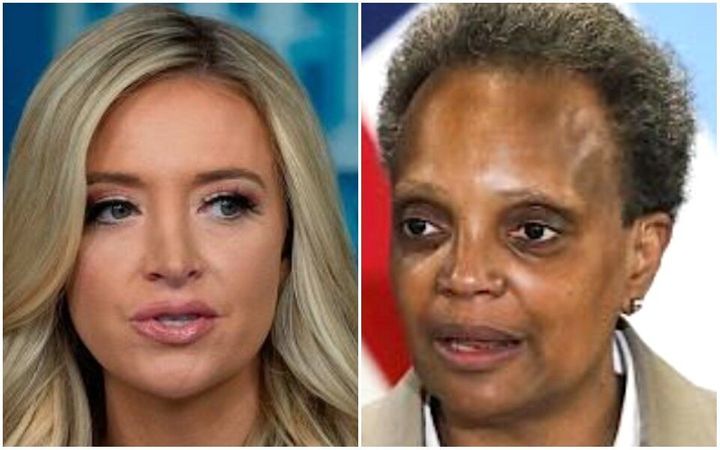 White House press secretary Kayleigh McEnany and Chicago Mayor Lori Lightfoot exchanged insults on Thursday.