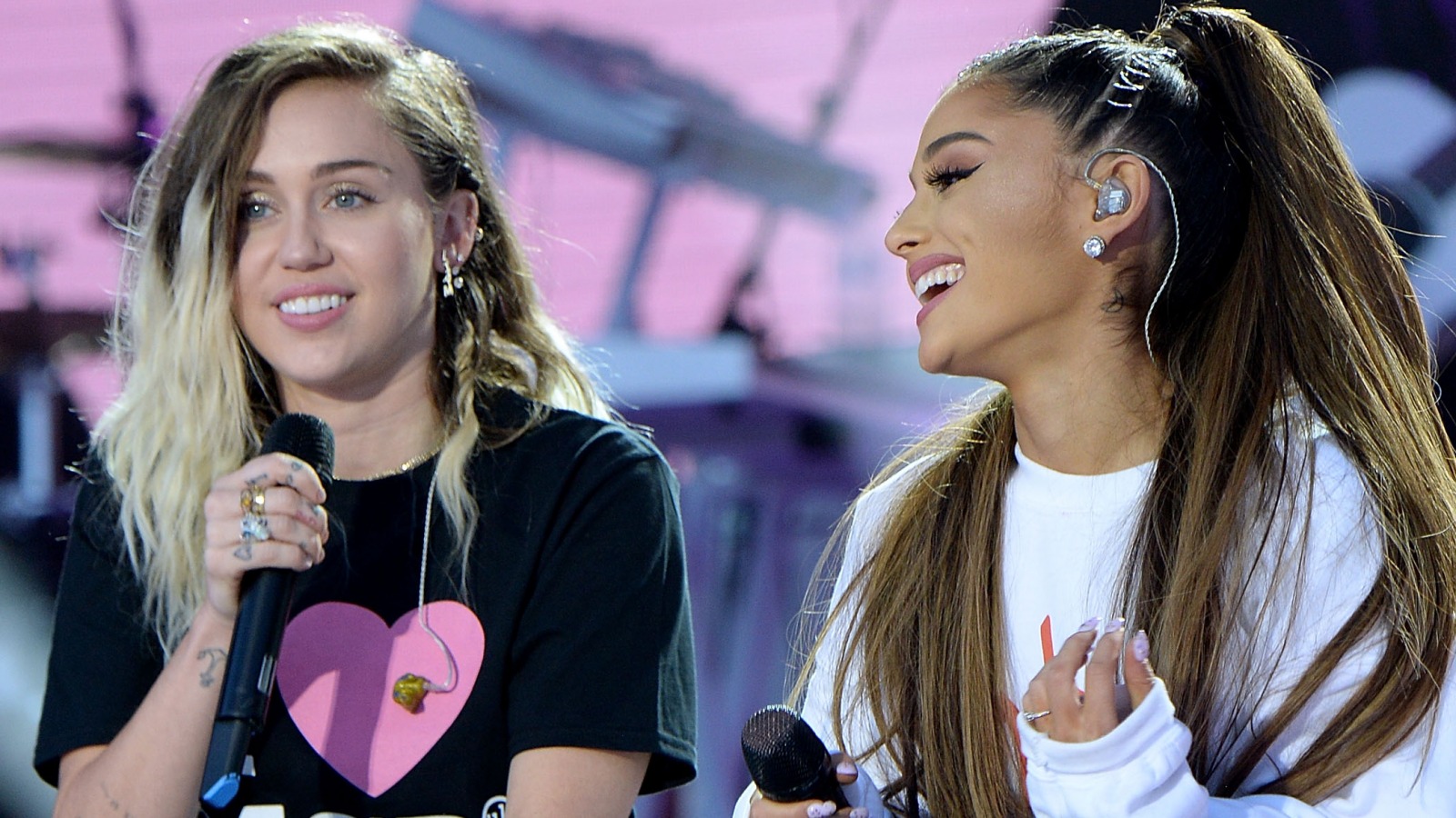Miley Cyrus and Ariana Grande