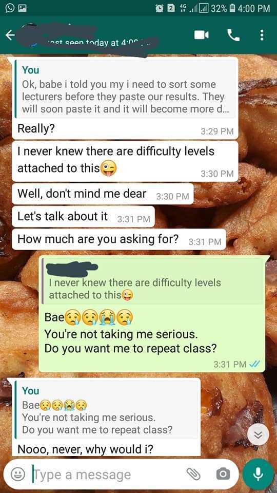 Man breaks up with his girlfriend a month to their introduction after she persistently asked him for money to sort lecturers in school