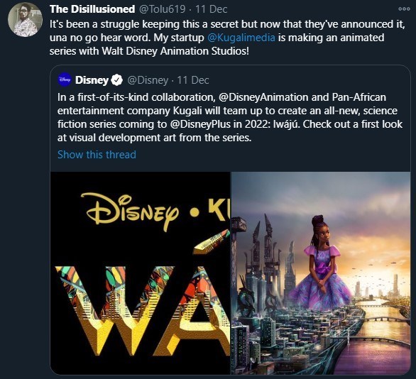 disney announces first of its kind partnership with nigerian entertainment firm 2