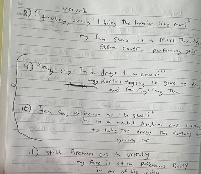 ”People with bad handwriting are the most creative” – Reactions as Burna Boy’s notebook surfaces online