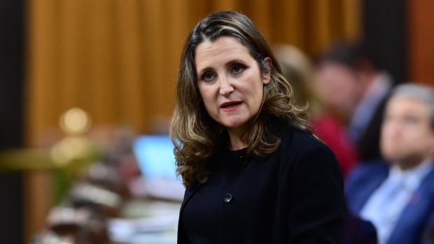 Freeland presses Tories to speed up passage of COVID-19 relief bill